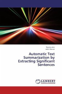 Automatic Text Summarization by Extracting Significant Sentences