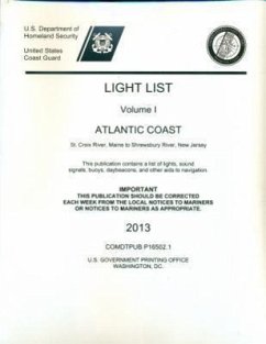 Light List, Volume 1 - U S Coast Guard