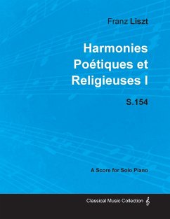 Cover Harmonies Poétiques et Religieuses I S.154 - For Solo Piano (1833)