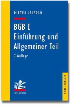 BGB I, Einführung und Allgemeiner Teil - Leipold, Dieter