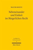 Nebeneinander und Einheit im Bürgerlichen Recht Nebeneinander und Einheit im Bürgerlichen Recht