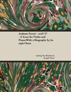 Andante Favori - woO 57 - A Score for Violin and Piano - Beethoven, Ludwig van