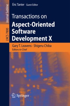 Transactions on Aspect-Oriented Software Development X