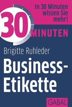 Cover 30 Minuten Business-Etikette (eBook, PDF)