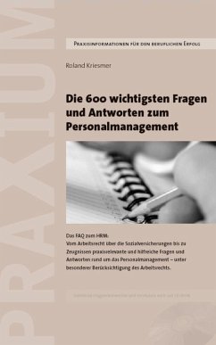 Die 600 wichtigsten Fragen und Antworten zum Personalmanagement (eBook, PDF) - Krismer, Roland