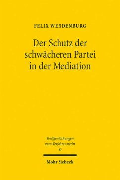 Cover Der Schutz der schwächeren Partei in der Mediation