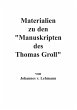 Materialien zu den Manuskripten des... - Bild 1