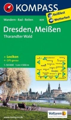 Kompass Karte Dresden, Meißen, Tharandter Wald