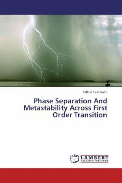 Phase Separation And Metastability Across First Order Transition