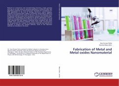 Fabrication of Metal and Metal oxides Nanomaterial