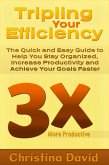 Tripling Your Efficiency: The Quick and Easy Guide to Help You Stay Organized, Increase Productivity and Achieve Your Goals Faster (eBook, ePUB)