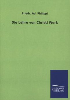 Cover Die Lehre von Christi Werk