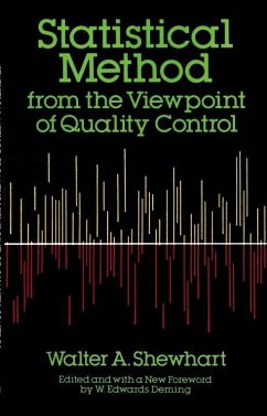 Statistical Method from the Viewpoint of Quality Control - Shewhart, Walter a