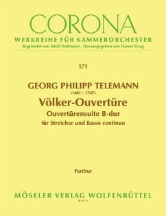Cover Völker-Ouvertüre B-Dur TWV55:B5 für Streicher und Bc Partitur (= Cembalo)