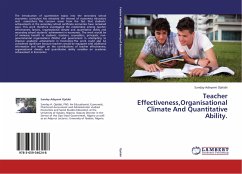Teacher Effectiveness,Organisational Climate And Quantitative Ability.