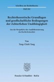 Rechtstheoretische Grundlagen und gesellschaftliche Bedingungen der richterlichen Unabhängigkeit.