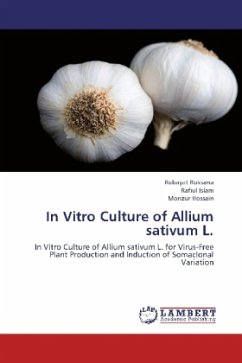 In Vitro Culture of Allium sativum L. - Roksana, Rubayat;Islam, Rafiul;Hossain, Monzur