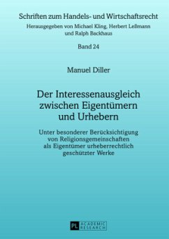 Der Interessenausgleich zwischen Eigentümern und Urhebern - Diller, Manuel