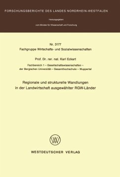 Regionale und strukturelle Wandlungen in der Landwirtschaft ausgewählter RGW-Länder - Eckart, Karl