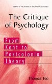 The Critique of Psychology (eBook, PDF)