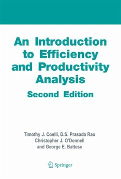 An Introduction to Efficiency and Productivity Analysis (eBook, PDF) - Coelli, Timothy J.; Rao, Dodla Sai Prasada; O'Donnell, Christopher J.; Battese, George Edward