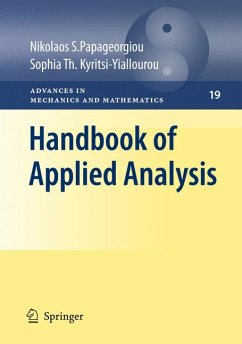 Handbook of Applied Analysis (eBook, PDF) - Papageorgiou, Nikolaos S.; Kyritsi-Yiallourou, Sophia Th.