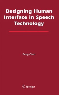 Designing Human Interface in Speech Technology (eBook, PDF) - Chen, Fang