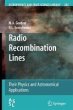 Radio Recombination Lines (eBook, PDF) - Bild 1