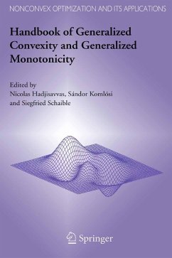 Handbook of Generalized Convexity and Generalized Monotonicity (eBook, PDF)