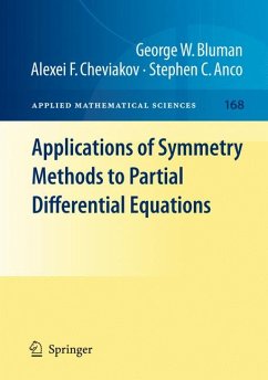 Applications of Symmetry Methods to Partial Differential Equations (eBook, PDF) - Bluman, George W.; Cheviakov, Alexei F.; Anco, Stephen