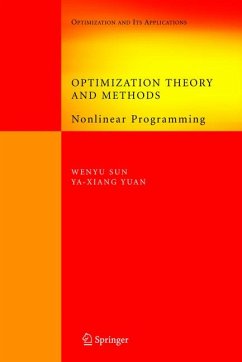 Optimization Theory and Methods (eBook, PDF) - Sun, Wenyu; Yuan, Ya-Xiang