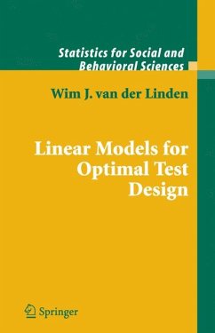 Linear Models for Optimal Test Design (eBook, PDF) - van der Linden, Wim J.