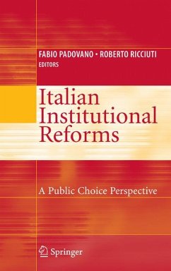 Italian Institutional Reforms: A Public Choice Perspective (eBook, PDF)