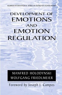 Development of Emotions and Emotion Regulation (eBook, PDF) - Holodynski, Manfred; Friedlmeier, Wolfgang