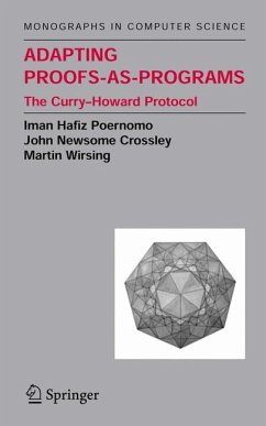 Adapting Proofs-as-Programs (eBook, PDF) - Poernomo, Iman; Crossley, John N.; Wirsing, Martin