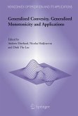 Generalized Convexity, Generalized Monotonicity and Applications (eBook, PDF)