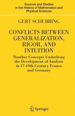 Conflicts Between Generalization, Rigor, and Intuition (eBook, PDF) - Schubring, Gert