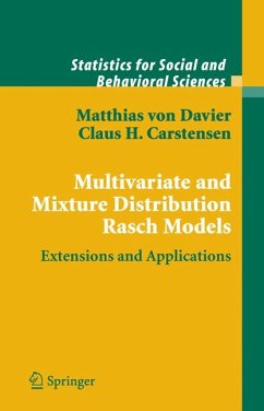 Multivariate and Mixture Distribution Rasch Models (eBook, PDF) - Davier, Matthias; Carstensen, Claus H.