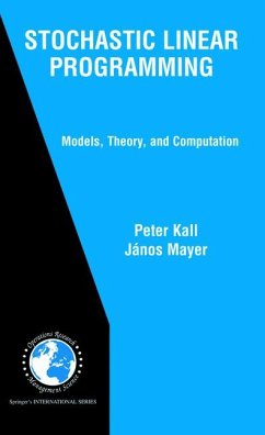 Stochastic Linear Programming (eBook, PDF) - Kall, Peter; Mayer, János