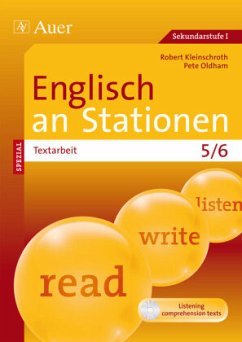 Englisch an Stationen Spezial Textarbeit 5/6, m. 1 CD-ROM - Oldham, Peter;Kleinschroth, Robert