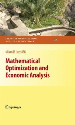 Mathematical Optimization and Economic Analysis (eBook, PDF) - Luptácik, Mikulás