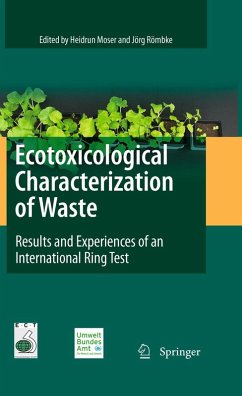 Ecotoxicological Characterization of Waste (eBook, PDF)