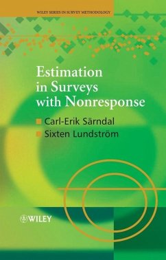 Estimation in Surveys with Nonresponse (eBook, PDF) - Särndal, Carl-Erik; Lundström, Sixten