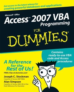 Access 2007 VBA Programming For Dummies (eBook, PDF) - Stockman, Joseph C.; Simpson, Alan