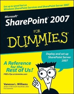 Microsoft SharePoint 2007 For Dummies (eBook, PDF) - Williams, Vanessa L.