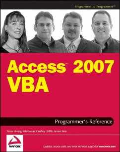 Access 2007 VBA Programmer's Reference (eBook, PDF) - Hennig, Teresa; Cooper, Rob; Griffith, Geoffrey L.; Stein, Armen