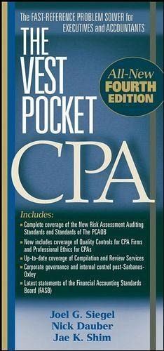 The Vest Pocket CPA (eBook, PDF) The Vest Pocket CPA (eBook, PDF)