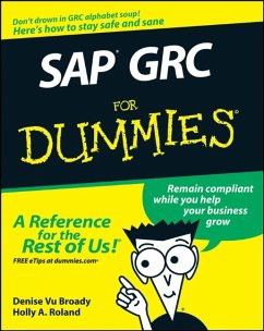 SAP GRC For Dummies (eBook, PDF) - Broady, Denise Vu; Roland, Holly A.