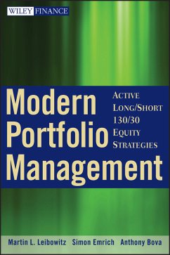 Modern Portfolio Management (eBook, ePUB) - Leibowitz, Martin L.; Emrich, Simon; Bova, Anthony