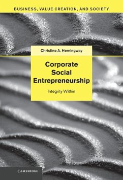 Corporate Social Entrepreneurship - Hemingway, Christine